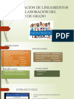 Socialización de Lineamientos para La Elaboración Del Proyecto