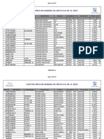 Lista de Precios General de Obyco 30-11-2021