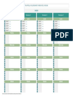Plantilla Excel Calendario de Tareas Del Hogar