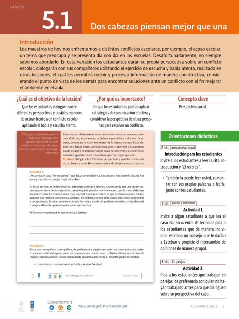 5.1 P Dos Cabezas Piensan Mejor Que Una PDF