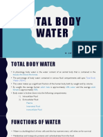 Total Body Water 19PGFN012