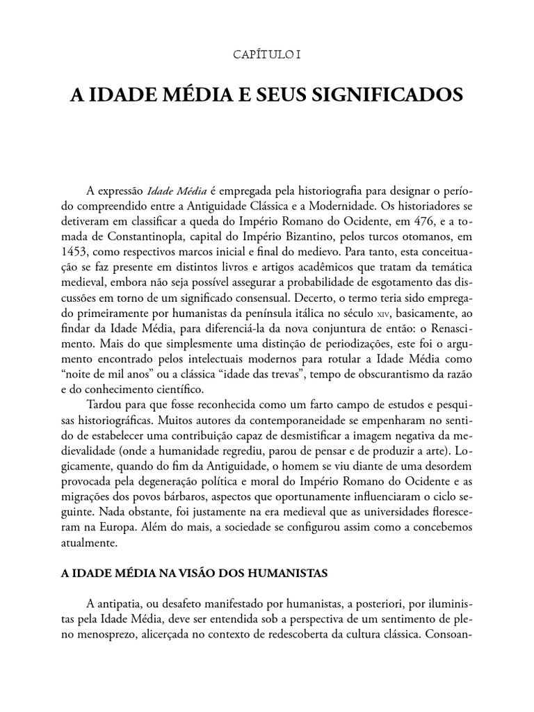 A Idade Média: Mitos e Realidades | PDF | Idade Média | Renascimento