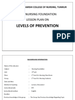 Levels Prevention