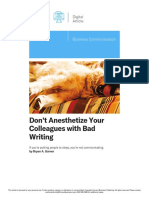 2013 - 01 - Dont Anesthetize Readers With
