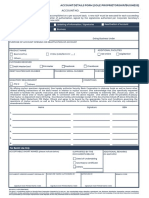 KYC Manual Account Details Form ADF - Sole Proprietorship I Business As of 03.2022