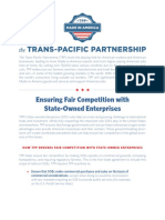 TPP Ensuring Fair Competition With State Owned Enterprises Fact Sheet