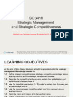 BUS410 Strategic MGT and Competitiveness