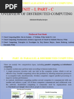 Unit1 Parallel and Distributed