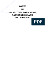 Character Formation Nationalism and Patriotism Module 1 Prelim