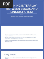 EMOTICONS - Meaning Interplay Between Emoticons and Linguistic Text