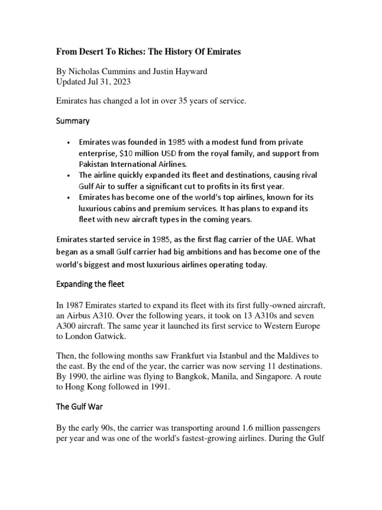 Emirates airlines pdf emirates airline airlines