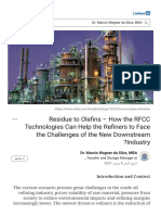 Residue To Olefins - How The RFCC Technologies Can Help The Refiners To Face The Challenges of The New Downstream Industry - 1640931042876
