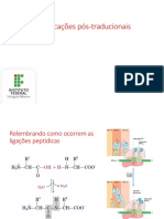 Aula 8 Proteínas - Modificações Pós-Traducionais