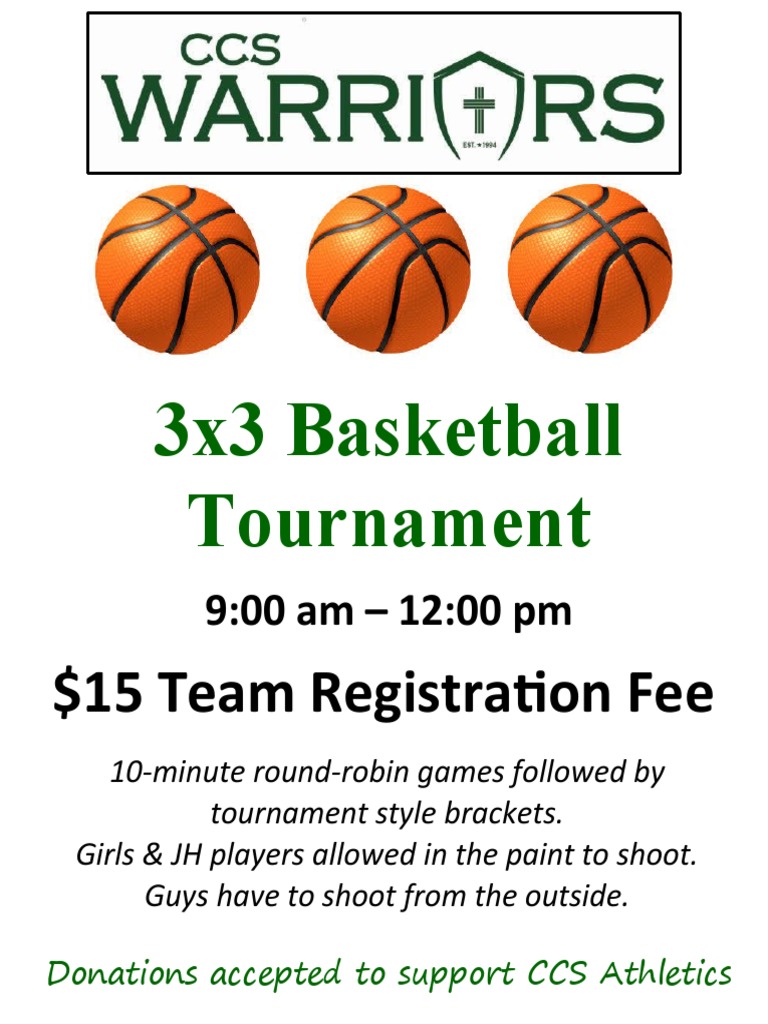 3x3 Basketball Tournament PDF