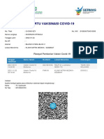 Kartu Vaksinasi Covid-19: Riwayat Pemberian Vaksin Covid-19