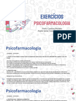 EXERCÍCIOS - Psicofarmacologia