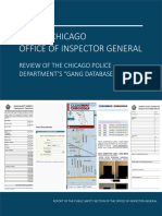OIG CPD Gang Database Review