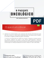 O Paciente Oncologico