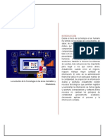 La Evolución de La Tecnología en Las Áreas Contables y Financieras.