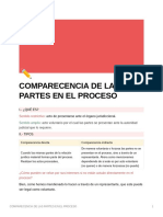 Comparecencia de Las Partes en El Proceso