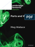 (Elements in Metaphysics) Meg Wallace - Parts and Wholes - Spatial To Modal-Cambridge University Press (2023)