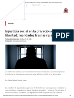 Injusticia Social en La Privación de Libertad - Realidades Tras Las Rejas. - Universidad de Boyaca