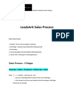 LeadsArk Sales Process