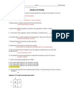 Genetics and Heredity CFA Study Guide With Answers