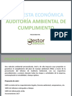 Propuesta Económica: Auditoría Ambiental de Cumplimiento