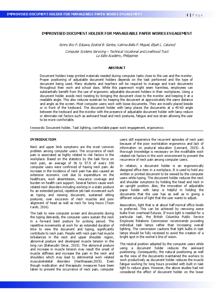 Grade 12 Research Paper Example