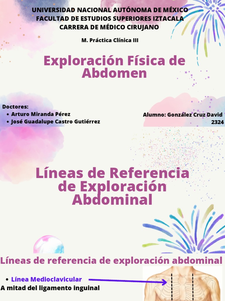 Exploración Física del Abdomen | PDF | Abdomen | Sistema digestivo