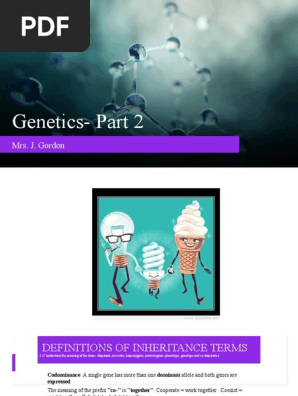 Genetics- Part 2