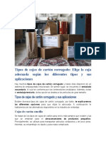 Tipos de Cajas de Cartón Corrugado Elige La Caja Adecuada Según Los Diferentes Tipos y Sus Aplicaciones