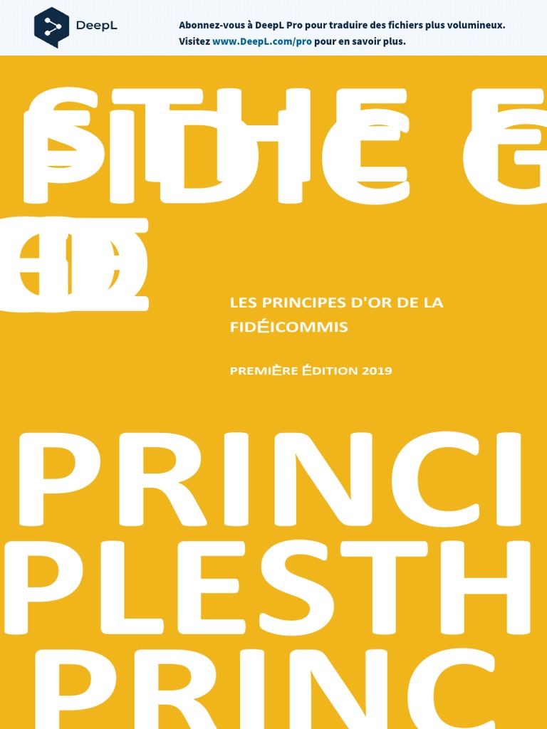 Golden Principles 1 FR | PDF | Arbitrage | Développement durable