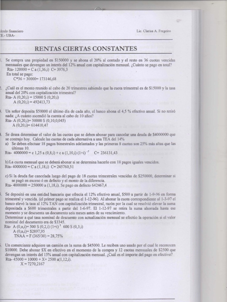 Guia de TP de Rentas | PDF | Bancos | Servicios financieros