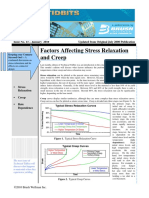 Issue No 13 - Factors Affecting Stress Relaxation and Creep