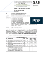 Informe #-643 - 2020 - Remito Conformidad de Orden de Servicio - Comedor Popular Molina