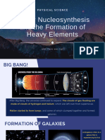 Llar Nucleosynthesis and The Formation of Heavy Elements