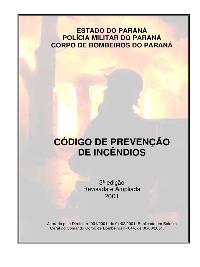 Código Incêndio 2001 Pdf Construção Desperdício
