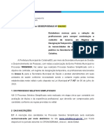 Edital Processo Seletivo Semus 004 2023