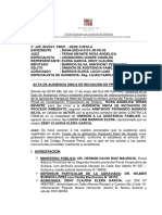 Acta de Audiencia de Incoacion A Proceso Inmediato