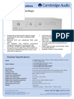 Cambridge Audio DacMagic Schwarz Technische Details f3437d