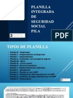 Tipos de Planillas Pila