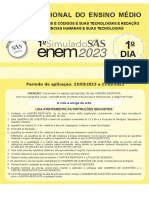 1º Simulado SAS - Enem 2023 - 1º Dia