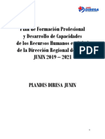 Plan de Formaci N Profesional y Desarrollo de Capacidades de RR - HH