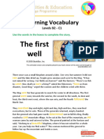 Completing A Story - The First Well B2 - C1 Levels - ANSWER Key