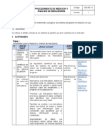 Copia de GD-DE-13 Procedimiento de Medición y Análisis de Indicadores