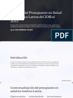 Analisis Del Presupuesto en Salud en America Latina Del 2018 Al 2023