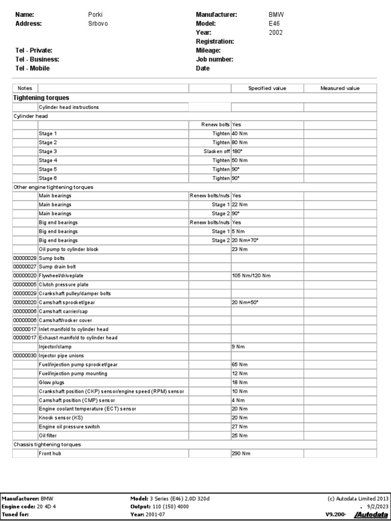BMW Torq | PDF