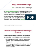 Control Break Logic